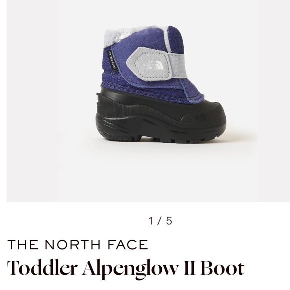 The North Face Alpenglow Black and Purple Rain & Snow Boots Unisex Size 6 II - Picture 1 of 8